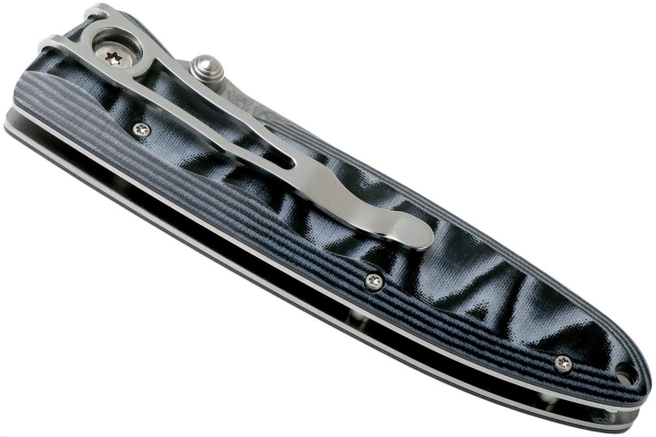 Mcusta MC-0010D Classic Wave, blue micarta, herenmes