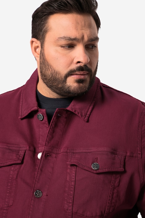 Men+ Jeansjacke, Colordenim, Knopfleiste, bis 84/86