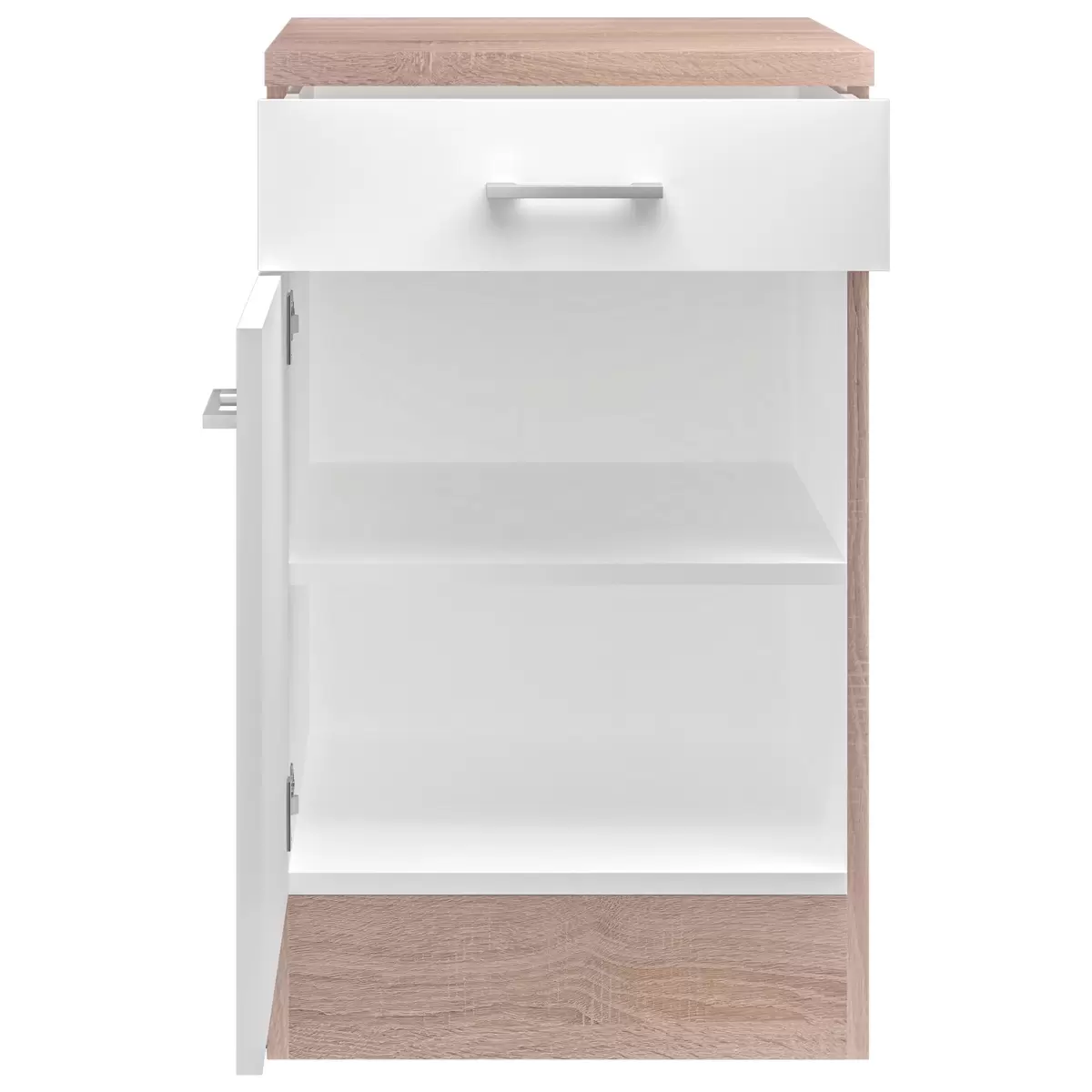 Küchenunterschrank Samoa US 50 Best Price weiss,Eiche