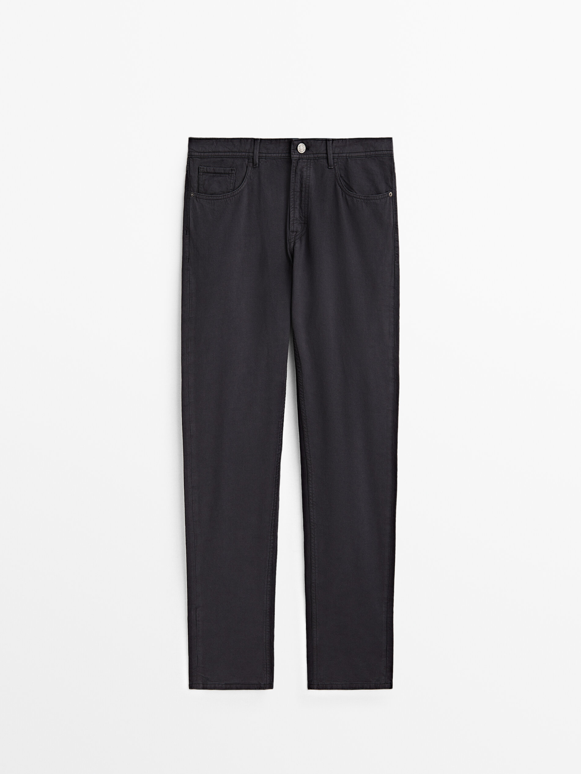 Calça teja de corte afunilado - AZUL MARINHO
