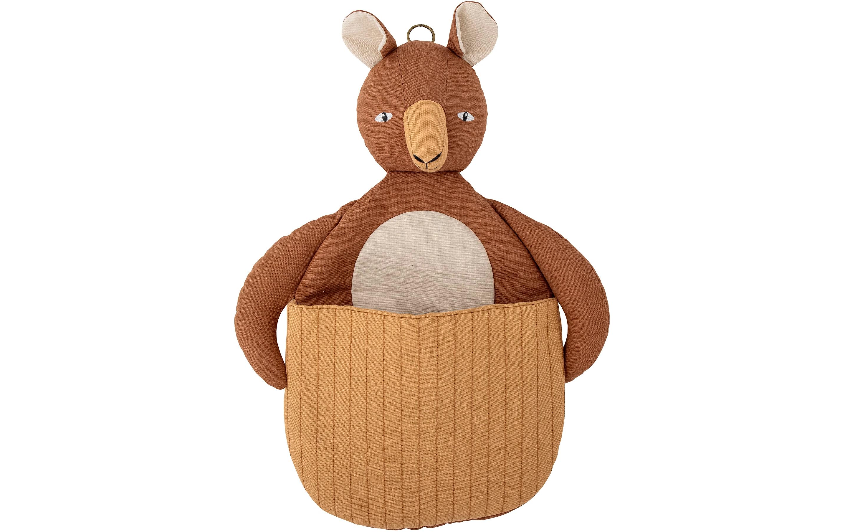 Spielzeugkorb Toto Bär, Braun, LeinenWandkorb