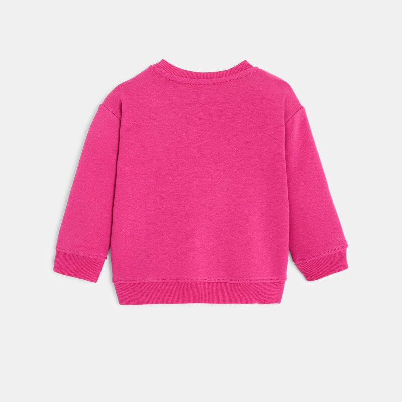 Sweat bébé molleton brodé violet Catimini Mauve Violet