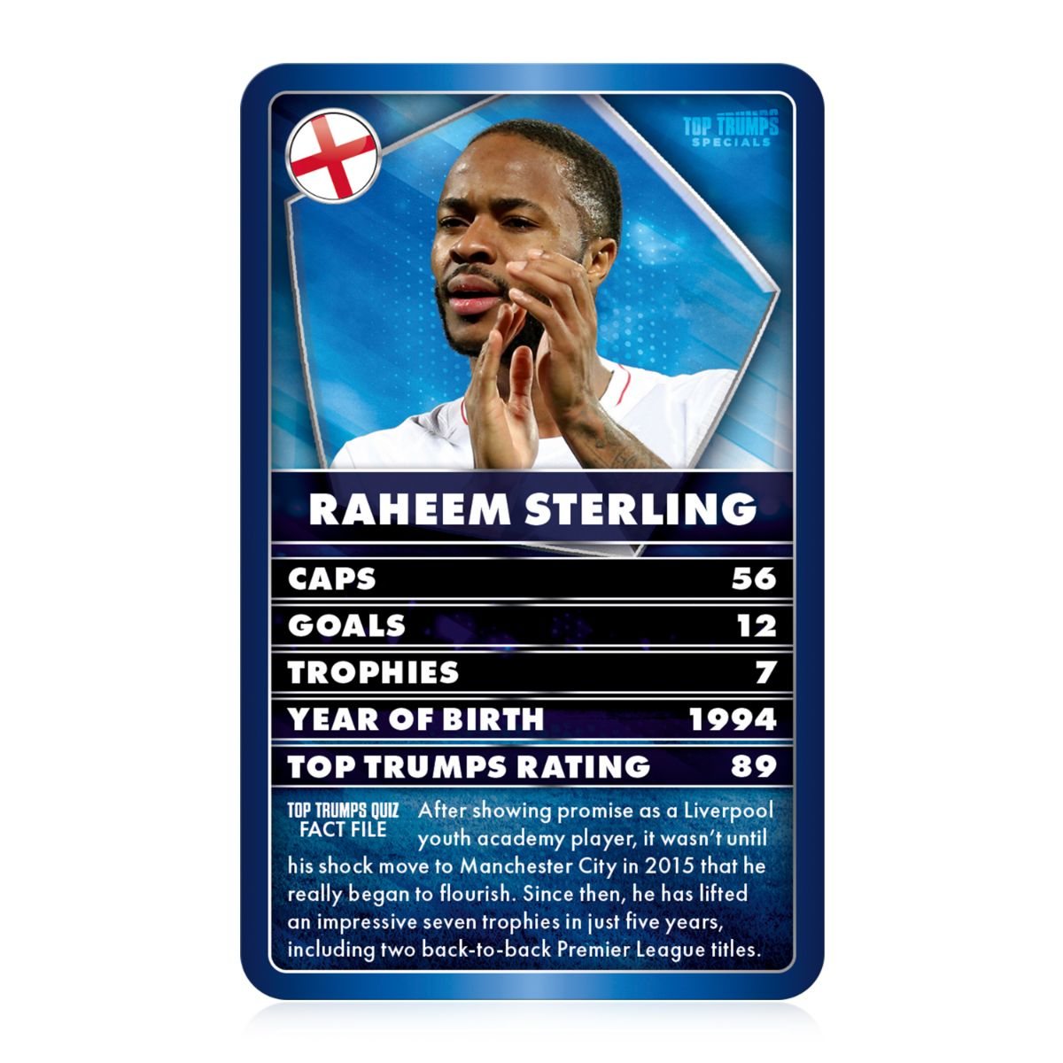 WORLD FOOTBALL STARS BLUE TOP TRUMPS 2021