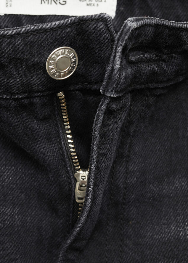 MANGO Danila medium-rise wideleg jeans Open grey