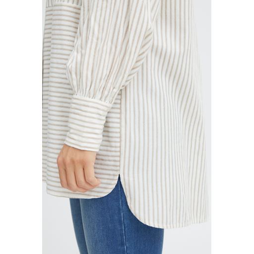 Fransa Langærmet Skjorte, Silver Mink, XS