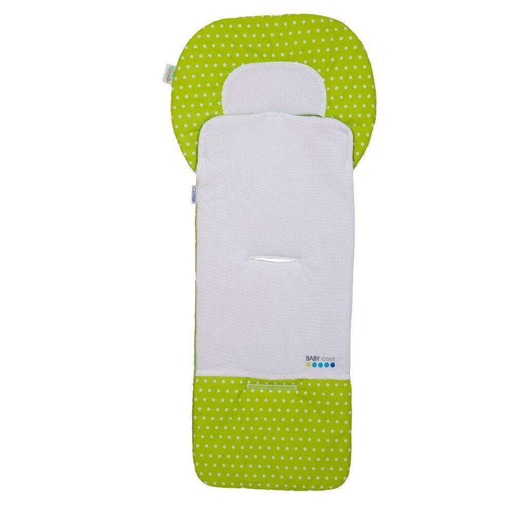Odenwälder BabyNest Odenwälder 10105-1997 Babycool- Kinderwagenauflage Tupfen limette