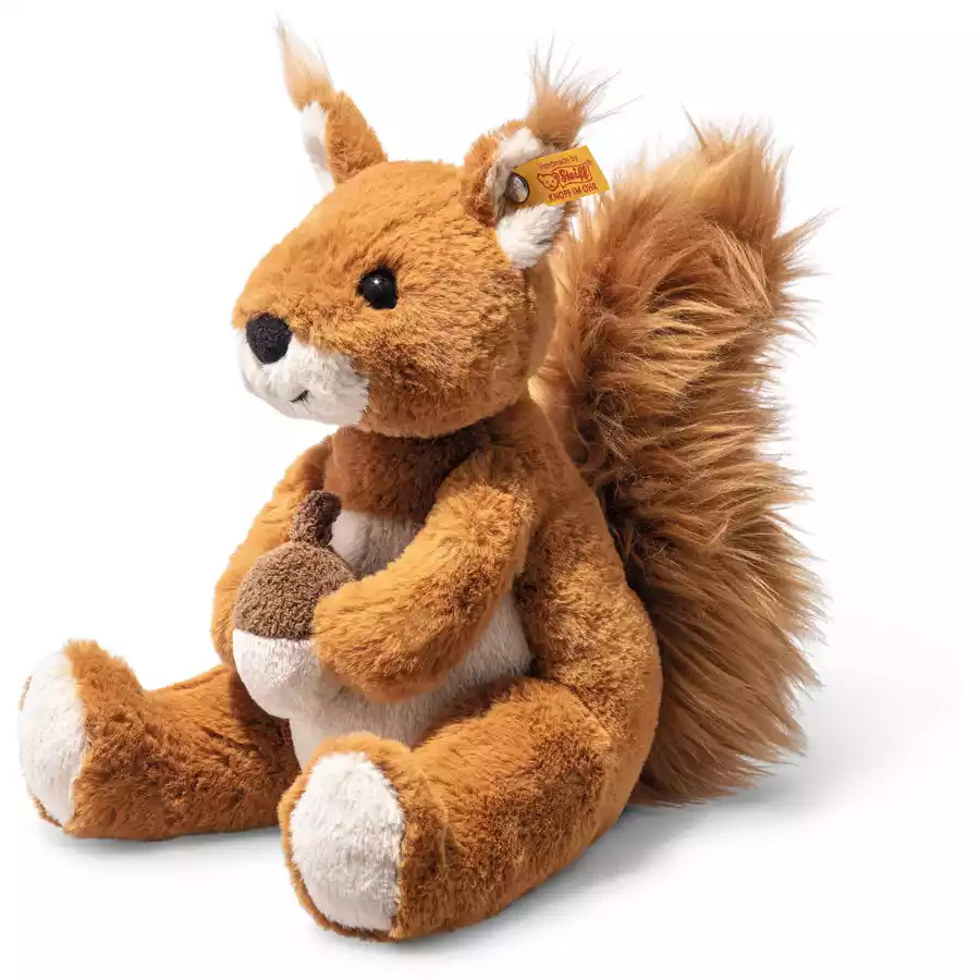 Steiff Soft Cuddly Friends Eichhoernchen Phil rotbraun sitzend, 20 cm