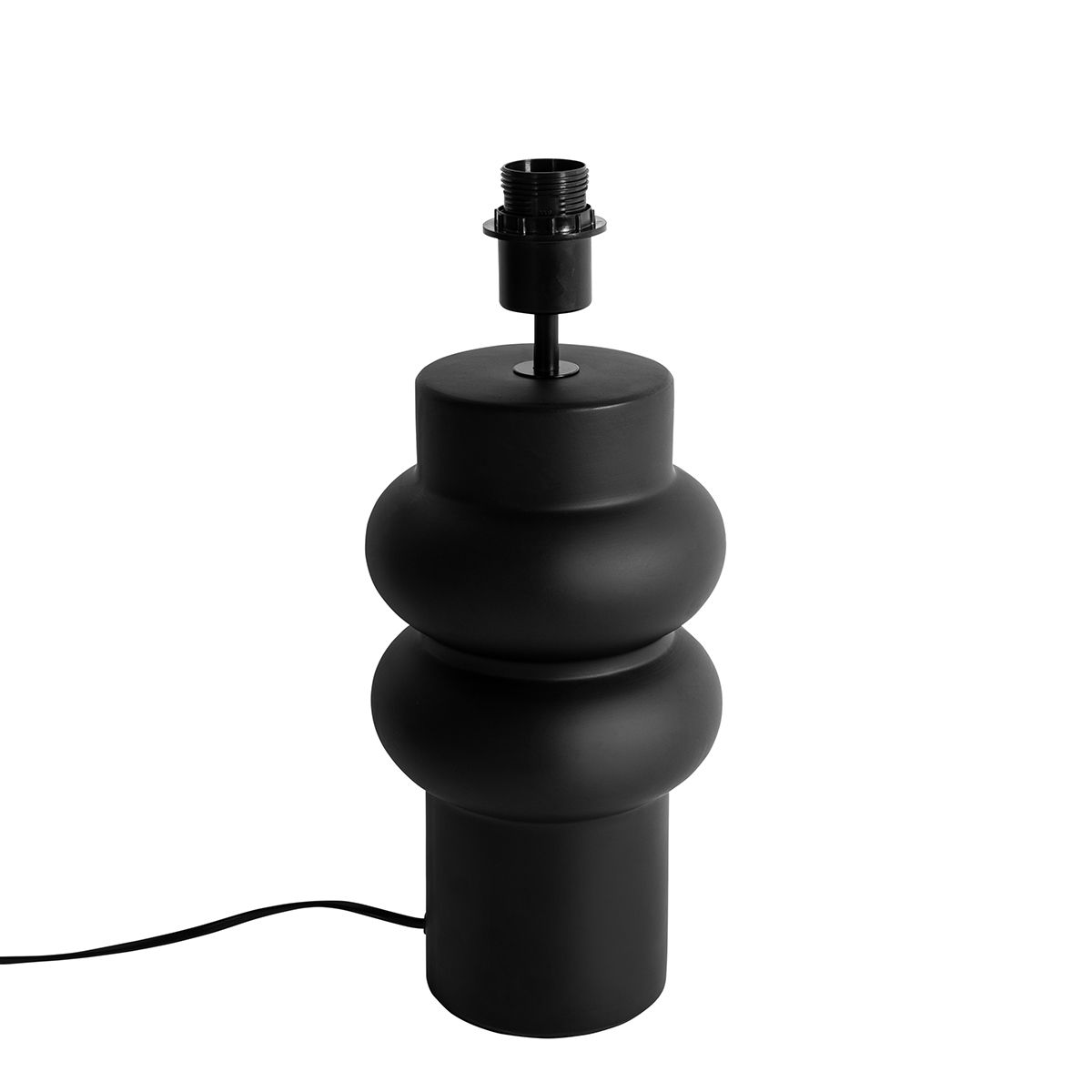 Design tafellamp zwart keramiek 17 cm zonder kap - Alisia