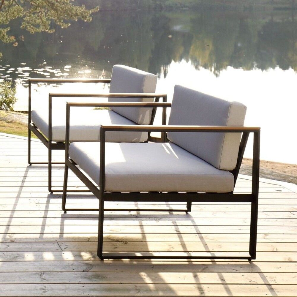 SOFAGRUPPE SENSUM HASSELUDDEN TEAK SVART