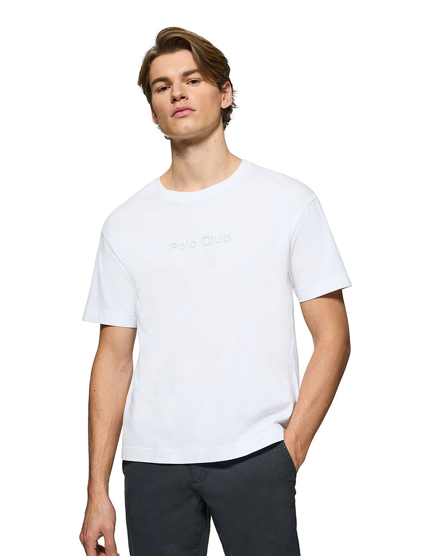 T-Shirt Saul Minimal Combo Rubber In White