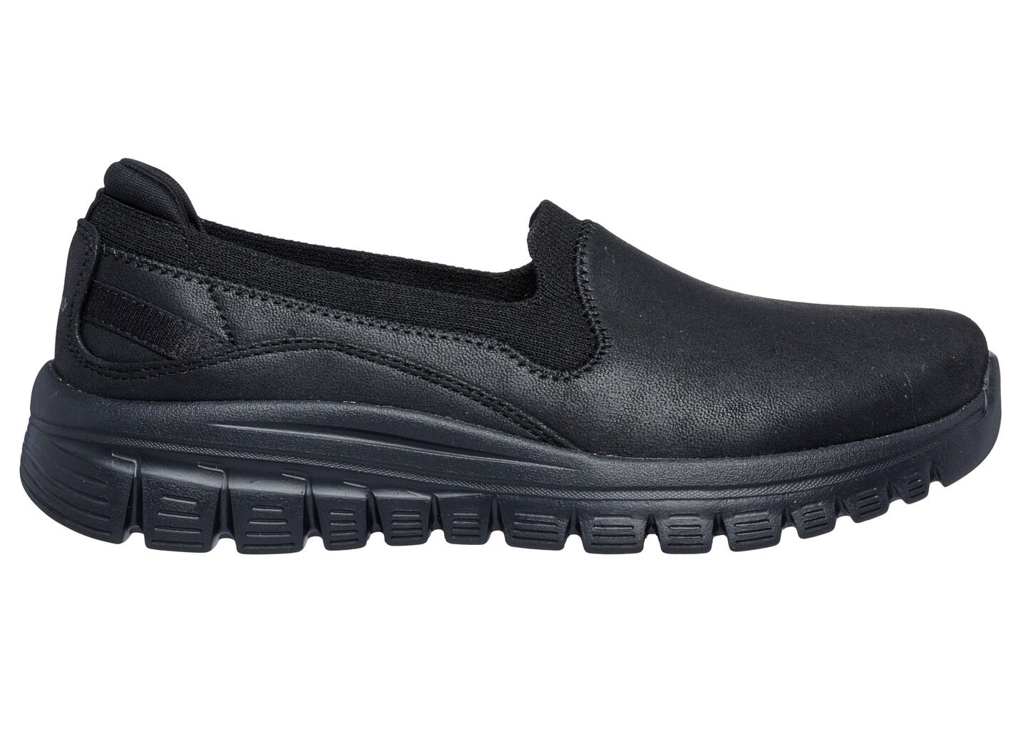 SKECHERS, klassiche Damen-Slipper, aus Synthetik und elastischem Strick-Material