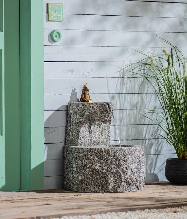 Dehner Granit-Gartenbrunnen Froschkönig, ca.