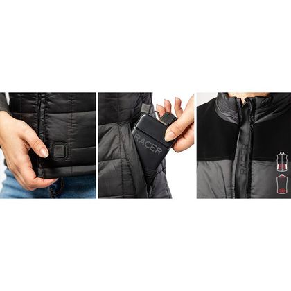 Doudoune chauffante Racer THE DISTRICT 2 MEN - Noir