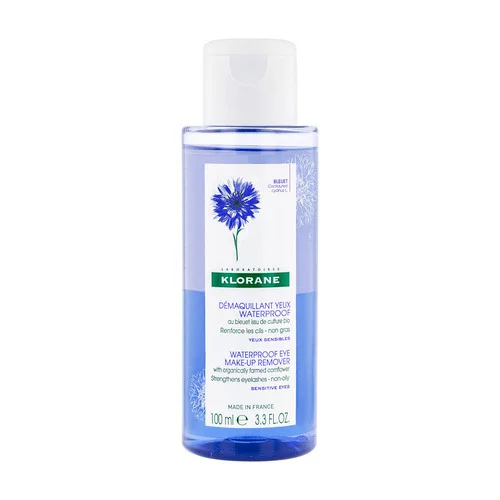 Klorane - Bleuet - Démaquillant yeux waterproof au Bleuet BIO - Yeux sensibles 100ml