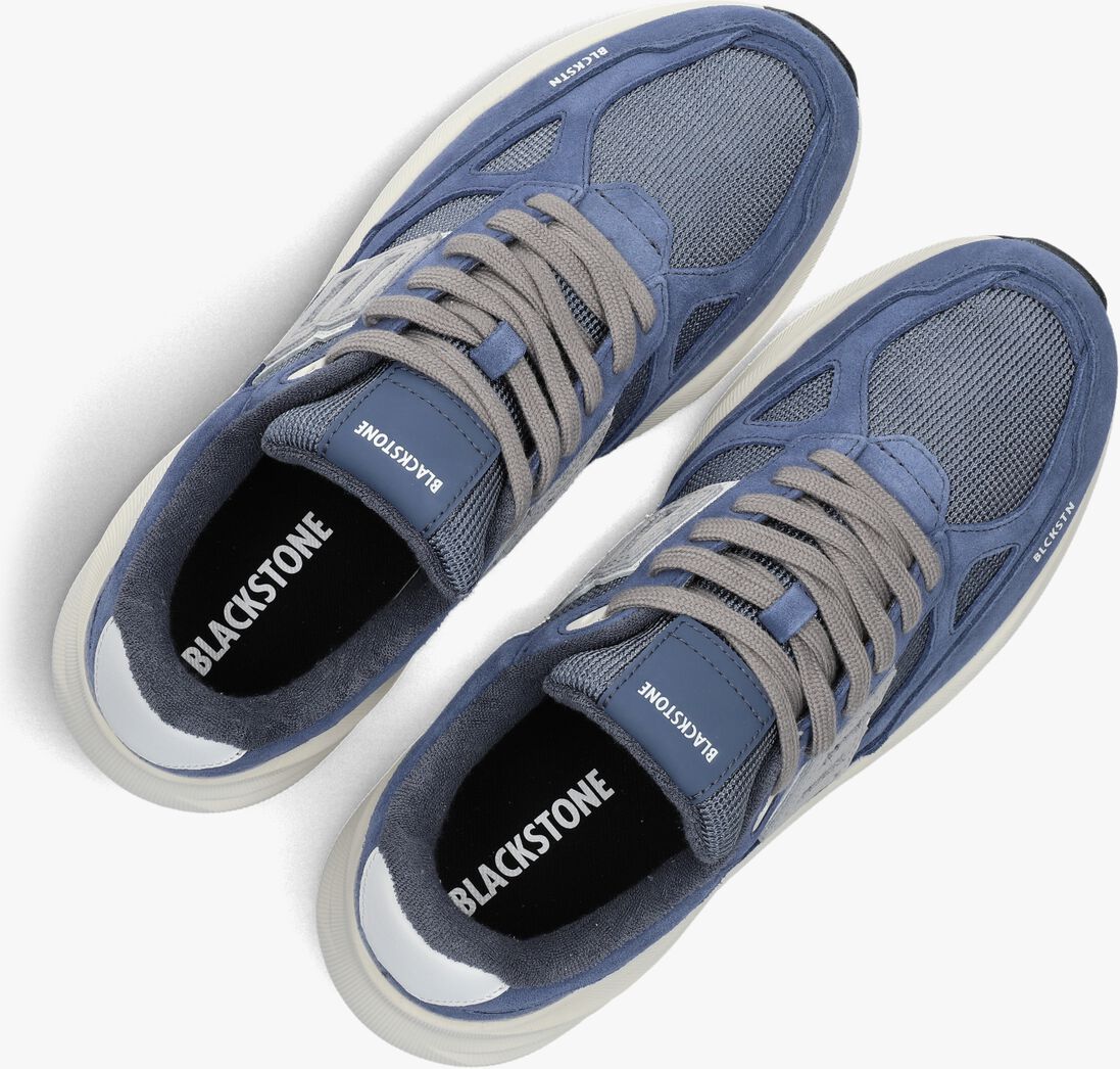 blauwe blackstone lage sneakers flint moss