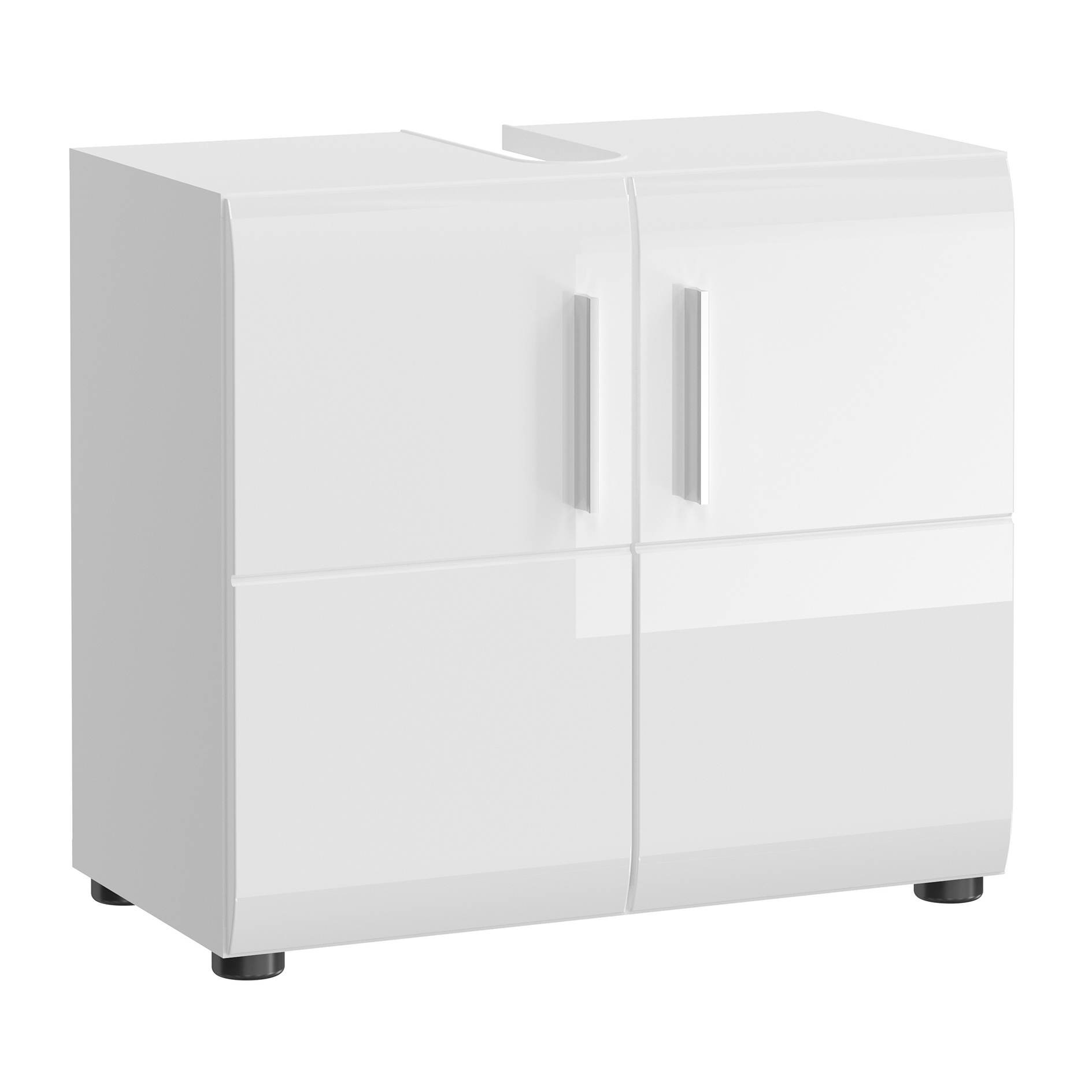 Waschbeckenunterschrank ICE - weiß Hochglanz-weiß - 60 cm