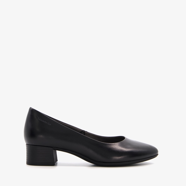 Tamaris Comfort leren dames pumps zwart