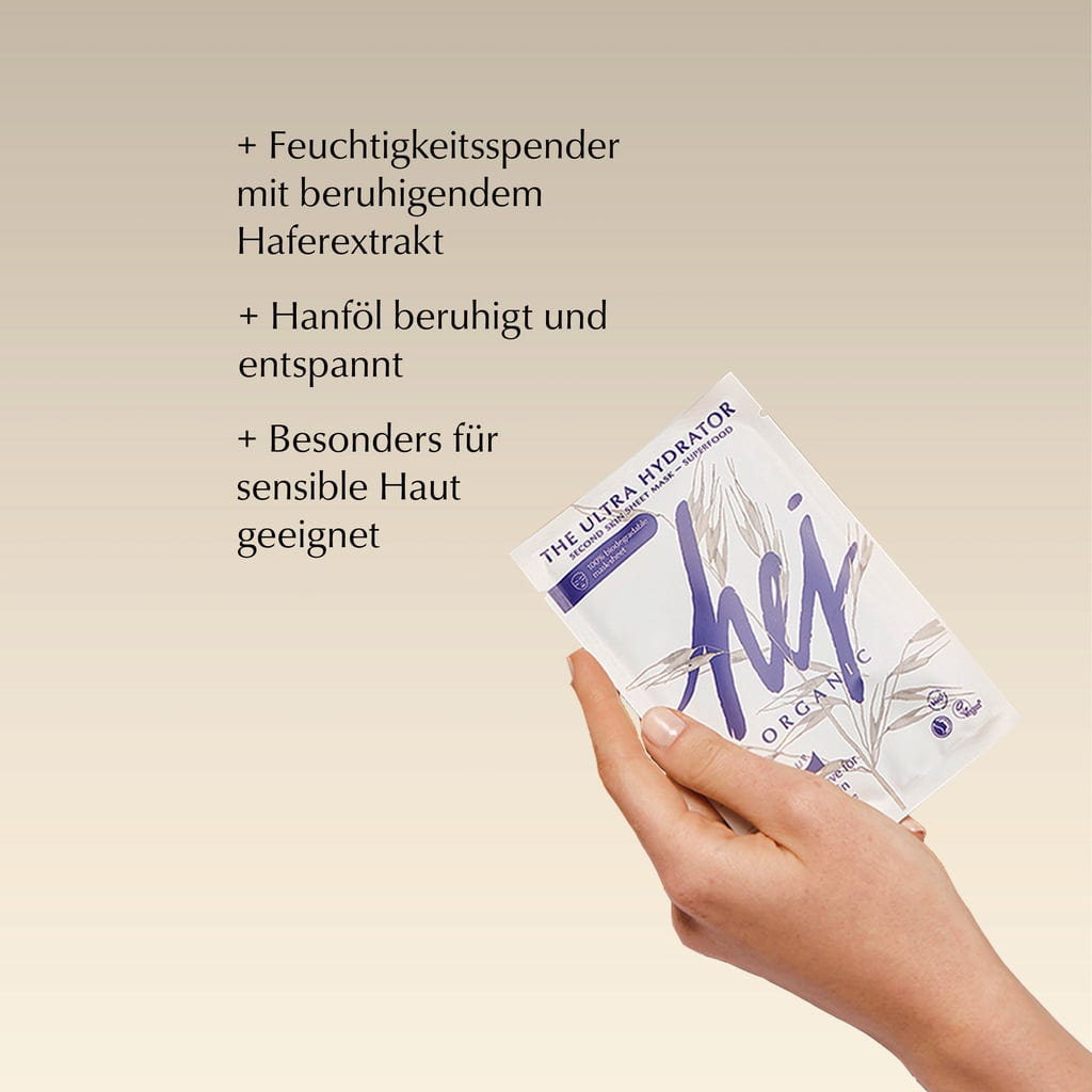 HEJ ORGANIC  The Ultra Hydrator Second Skin Sheet Mask