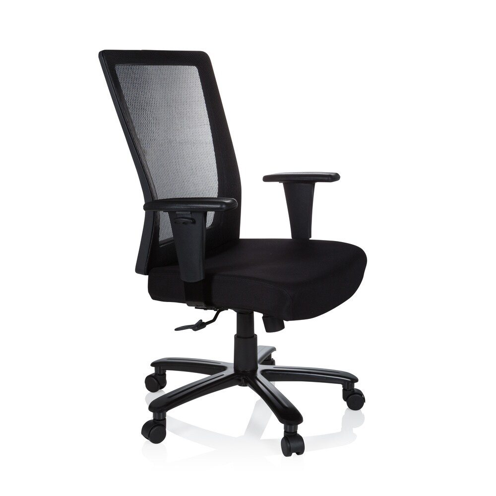 XXL Drehstuhl XXL EXTENDER Stoff/Netzstoff mit Armlehnen (höhenverstellbar) hjh OFFICE