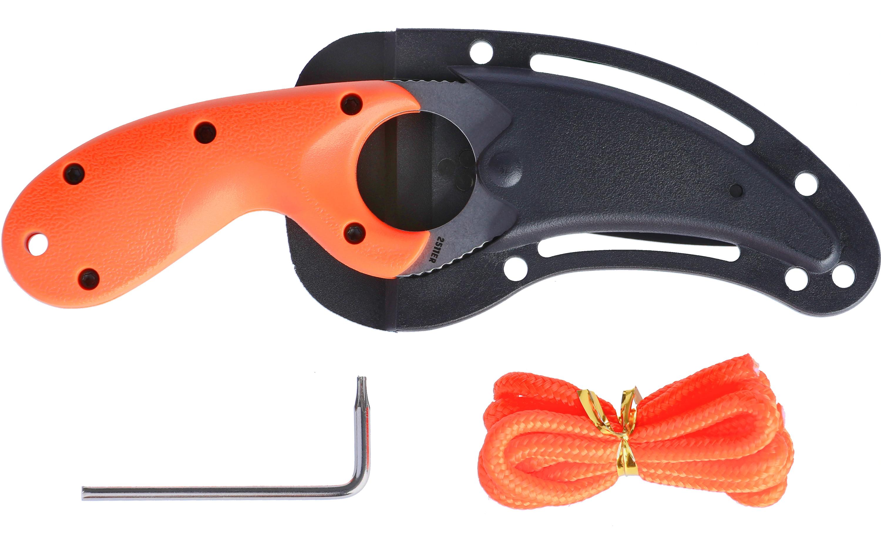 Taschenmesser Bear Claw Fixed OrangeCRKT 2511ER Kampf-/Taktikmesser Claw Überlebensmesser