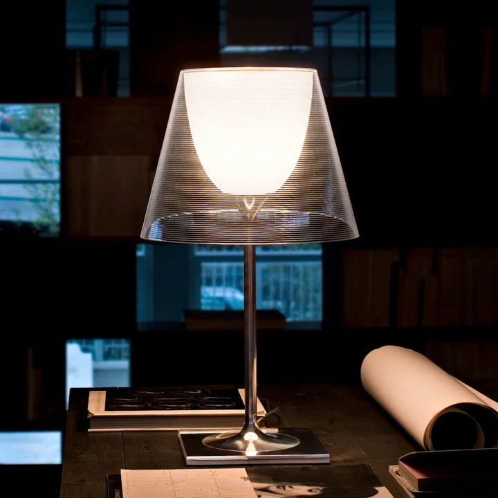 Flos - K Tribe T1 Tischleuchte, Glas, transparent