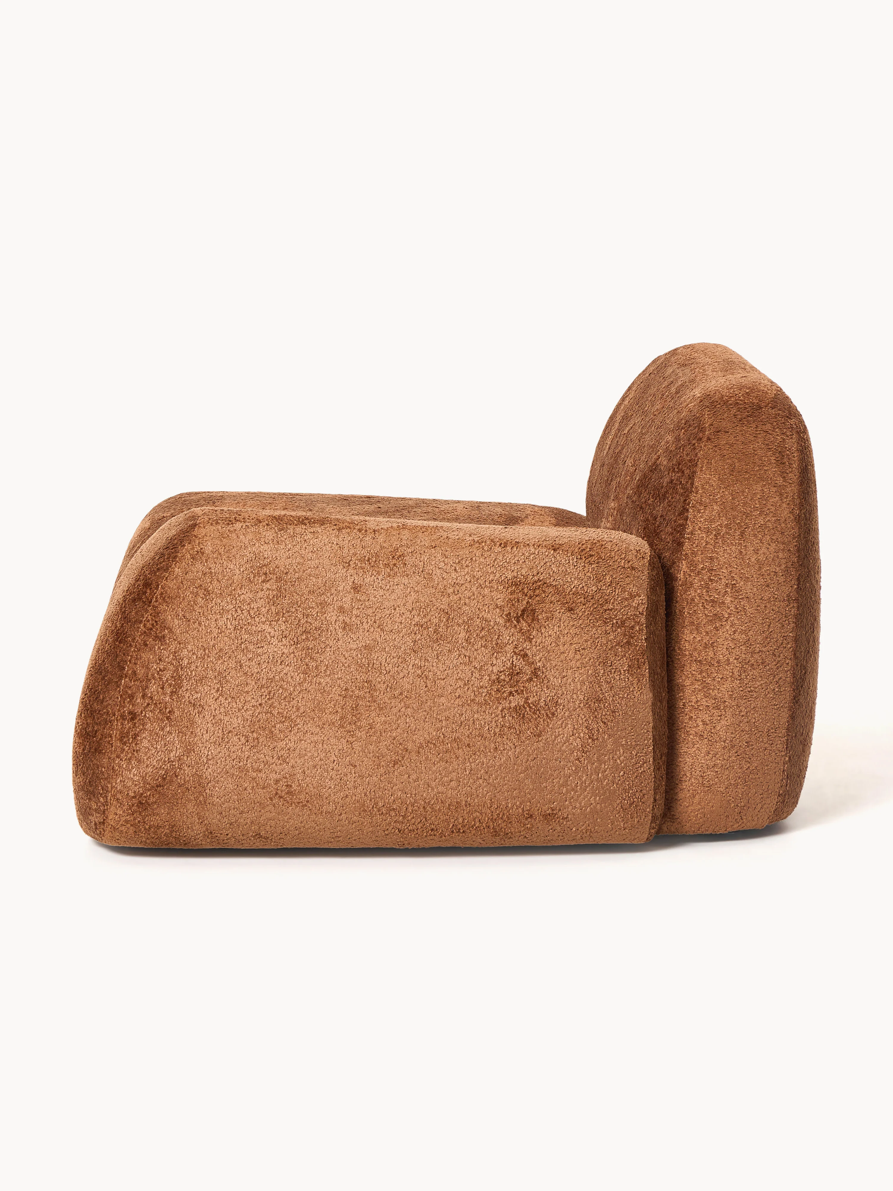 Hoekmodule Wolke van teddy-bouclé