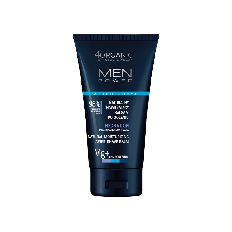 4Organic Men Power natuurlijke aftershavebalsem voor mannen Hydration 150 ml