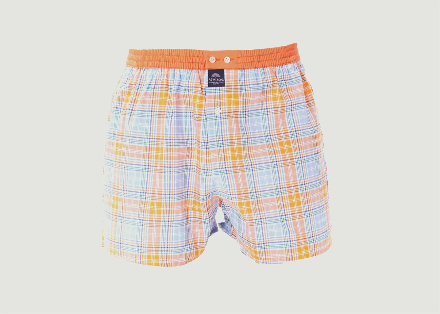Caleçon en coton à carreaux tartan Mc Alson