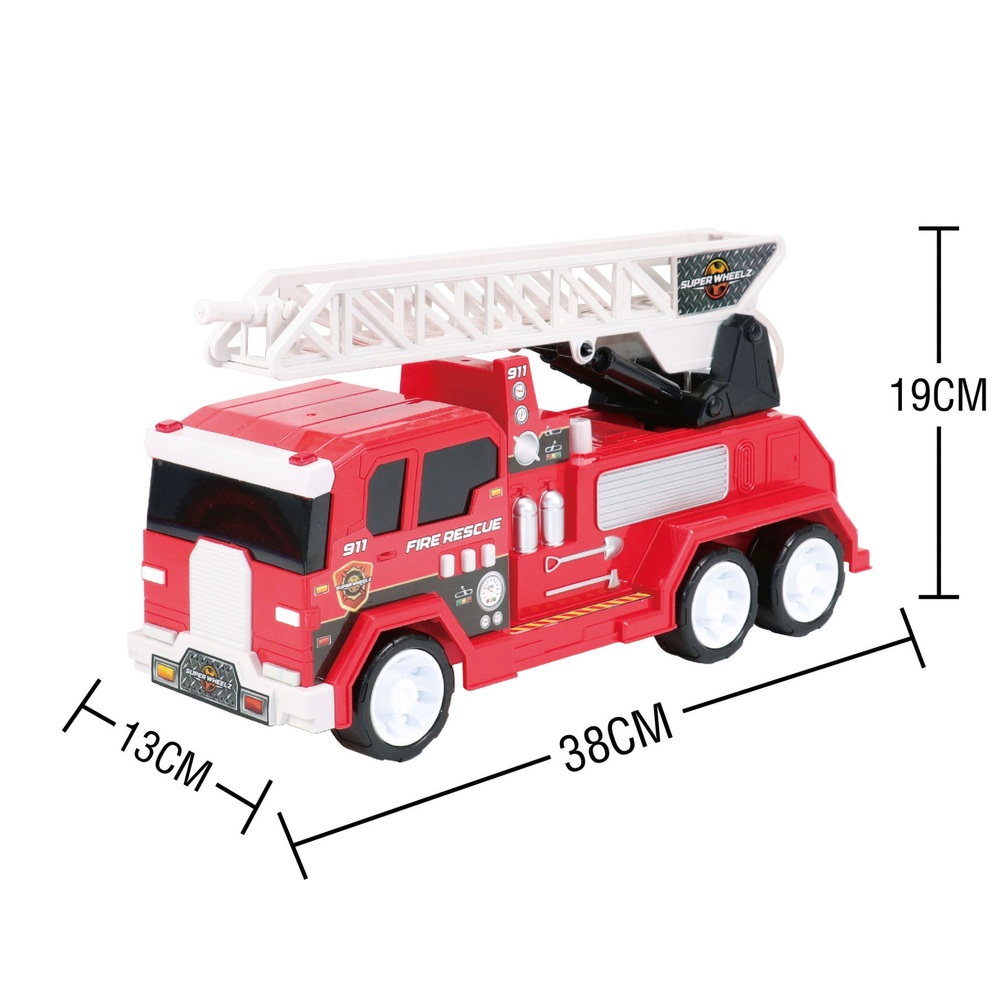 Super Wheelz Feuerwehrauto mit Licht und Sound