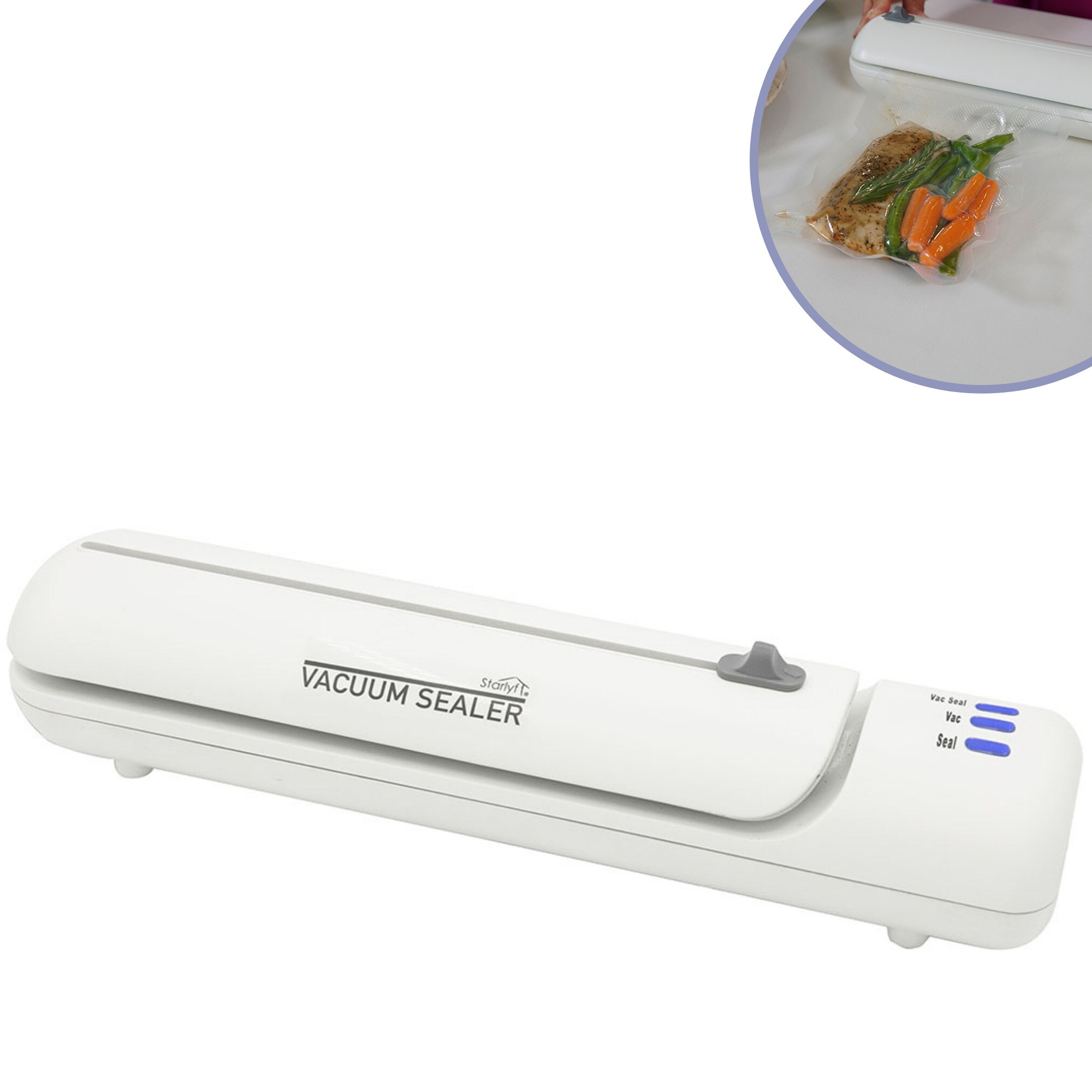 Starlyf® Vakuumiergerät inkl. 20 Beutel & Rezepte - Vakuumierer Vacuum Sealer
