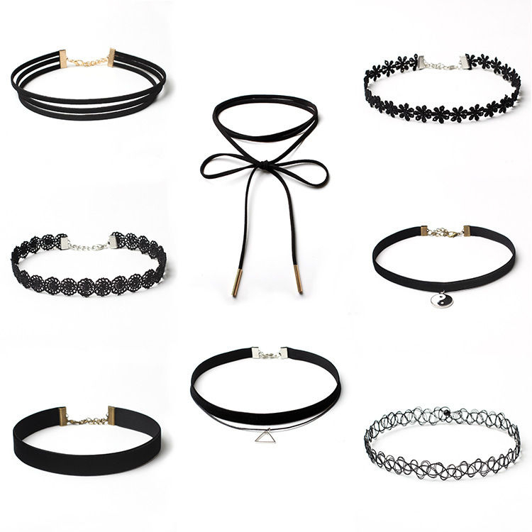 Seirios - Set van 8: Diverse Chokers