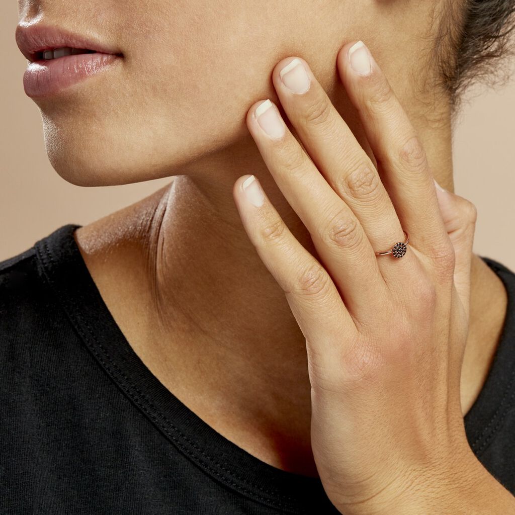 Bague Fares Argent Rose Spinelle