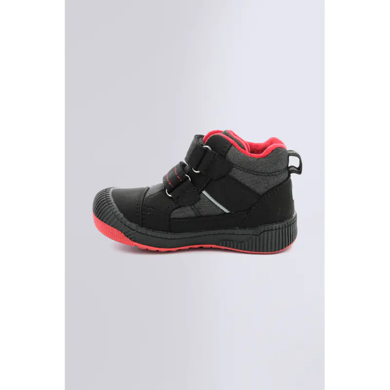 KICKOJA NOIR ROUGE BASKETS BASSES Synthétique Garçon