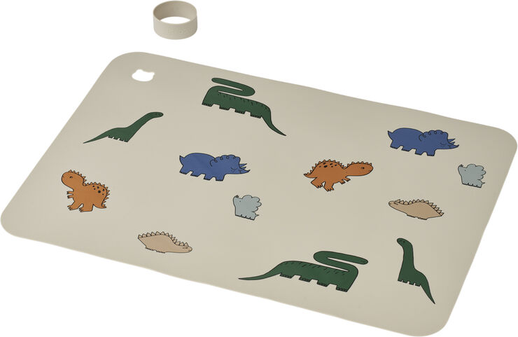 Liewood Jude Printed Placemat Dinosaurs / mist