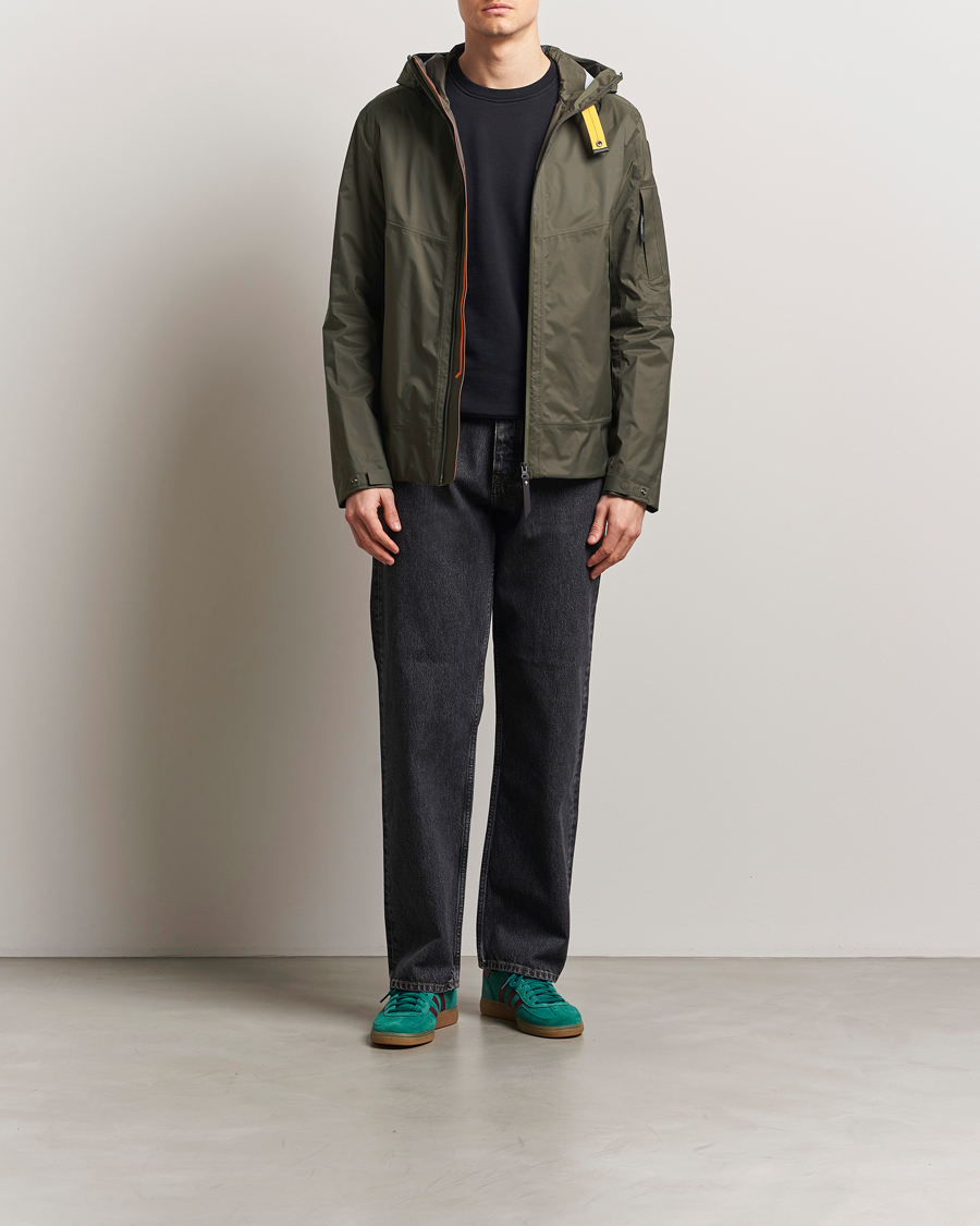 Parajumpers Aso Rain Hooded Jacket Dark Mud