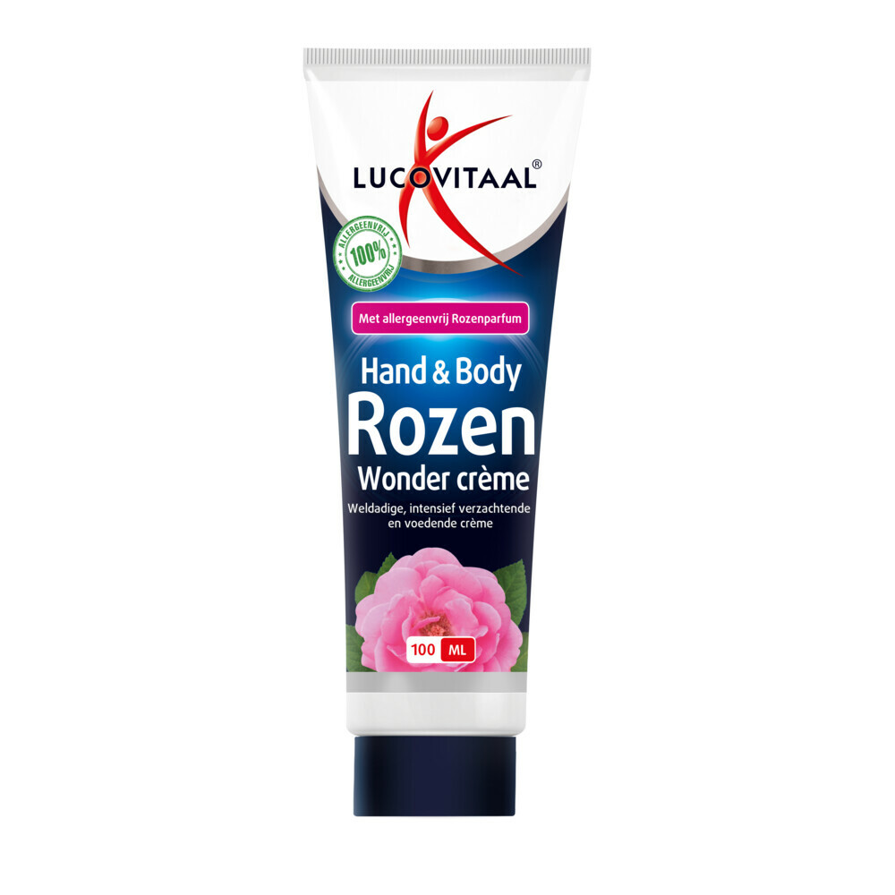 Lucovitaal Hand & Body Creme Rozen Wonder tube100 ml
