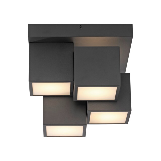 JUST LIGHT LED Deckenlampe TETRIS 30 x 30 cm schwarz