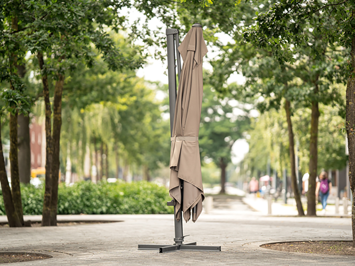 Winza 250 x 64 cm grijze parasol beschermhoes