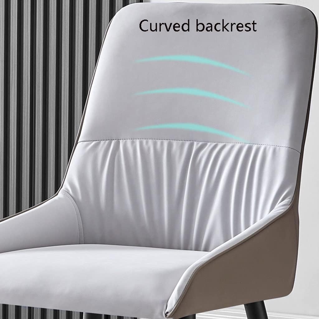 Küche Esszimmerstühle Technologie Stoff Küche Esszimmerstühle 6er Set, Robuste Blcak Karbonstahl Metallbeine Ergonomie Sitz Wohnzimmer Lounge Thekenstühle (Color : Blue)
