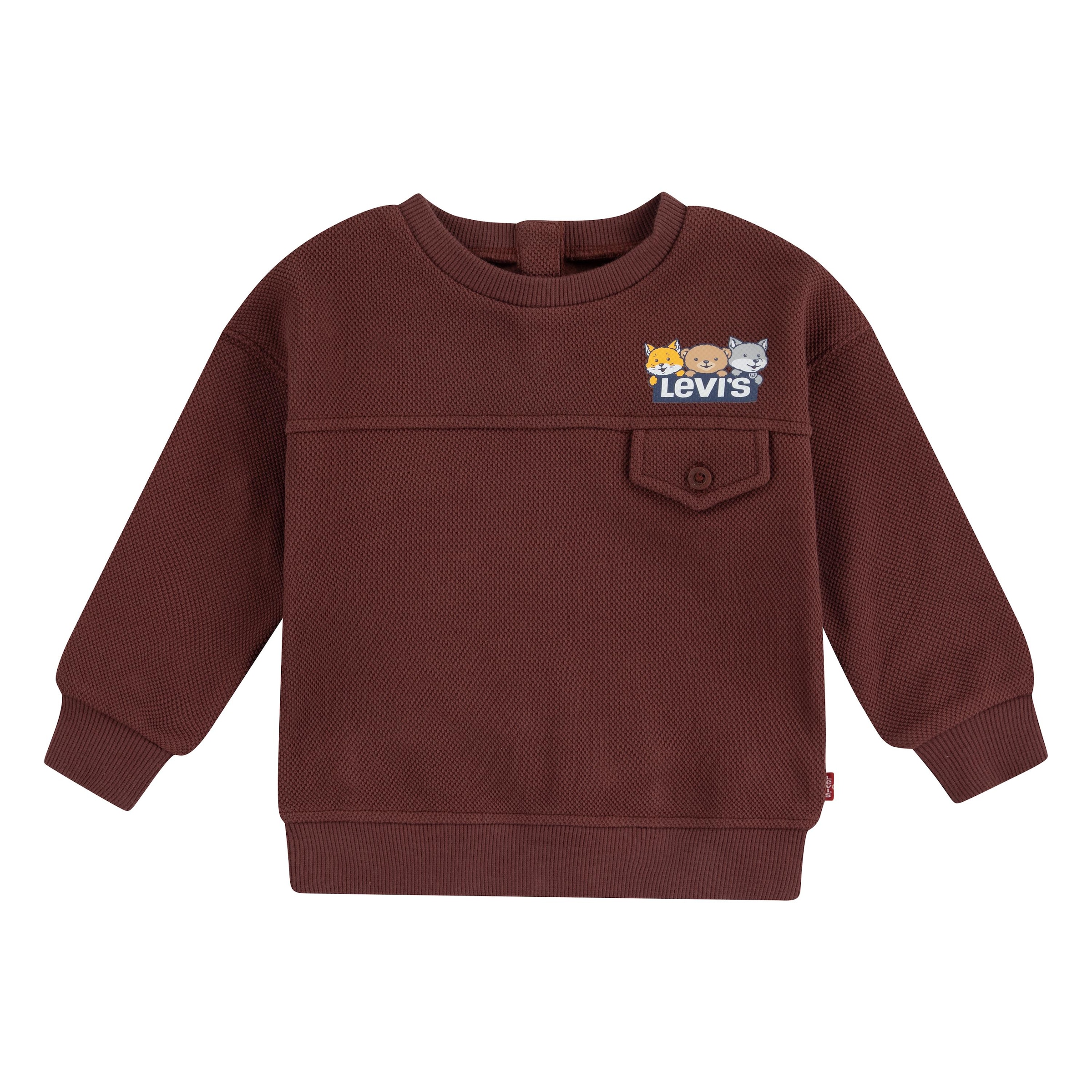 Levi's® Kids Sweatshirt »LVB CHARACTER POCKET CREW«, mit Struktur
