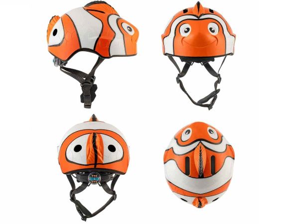 Crazy Safety Børnecykelhjelm, Clown Fish