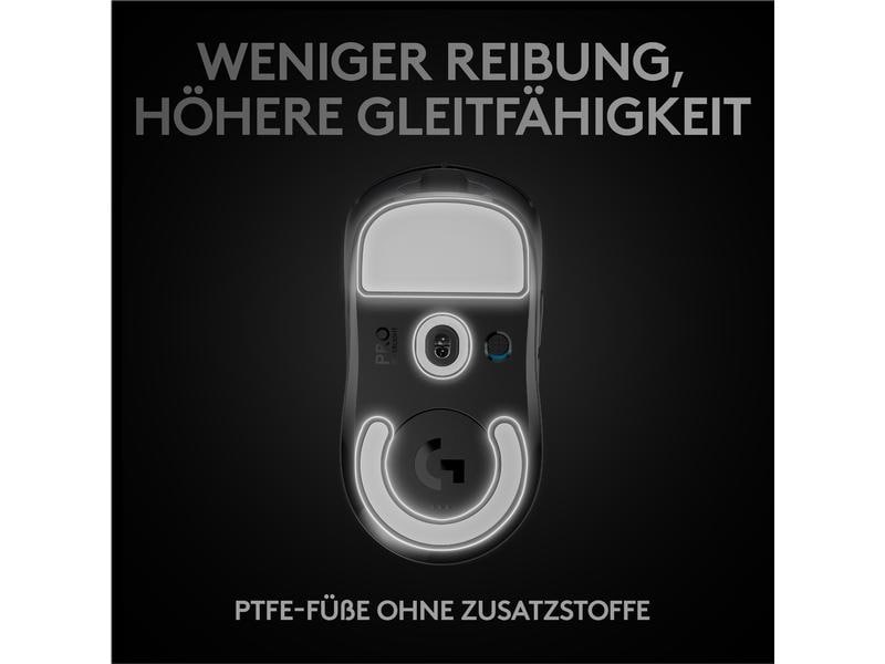 Logitech Gaming-Maus Pro X Superlight Schwarz Extrem leichte Gaming-Maus mit leistungsvoller Performance