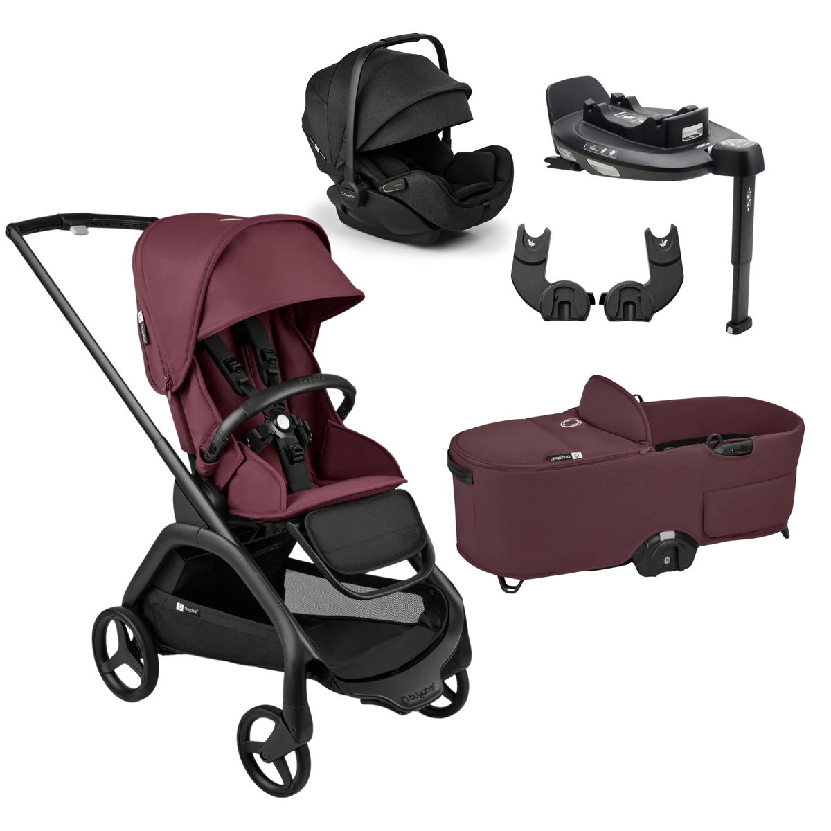 bugaboobugaboo   Dragonfly 3in1 Bundle black/dark cherry