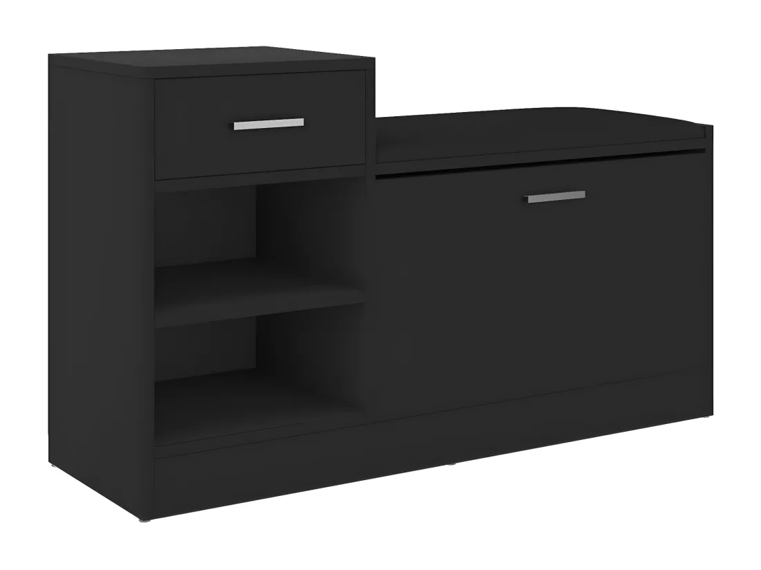 Banc à chaussures Noir 94,5x31x57