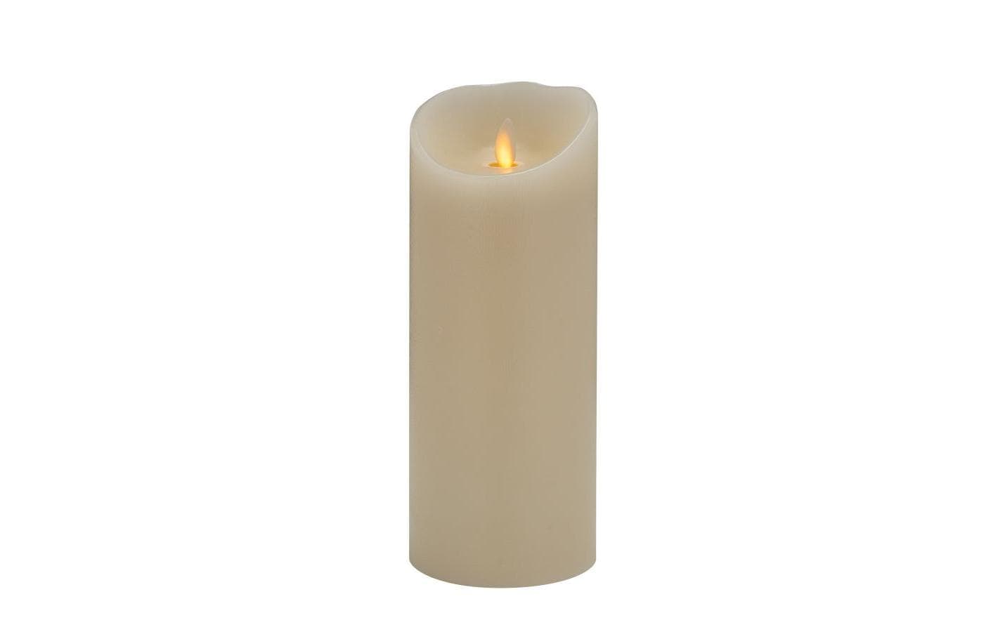 STT LED-Kerze »Magic Candle Ivory L Ø 9 x 23 cm Warmweiss«