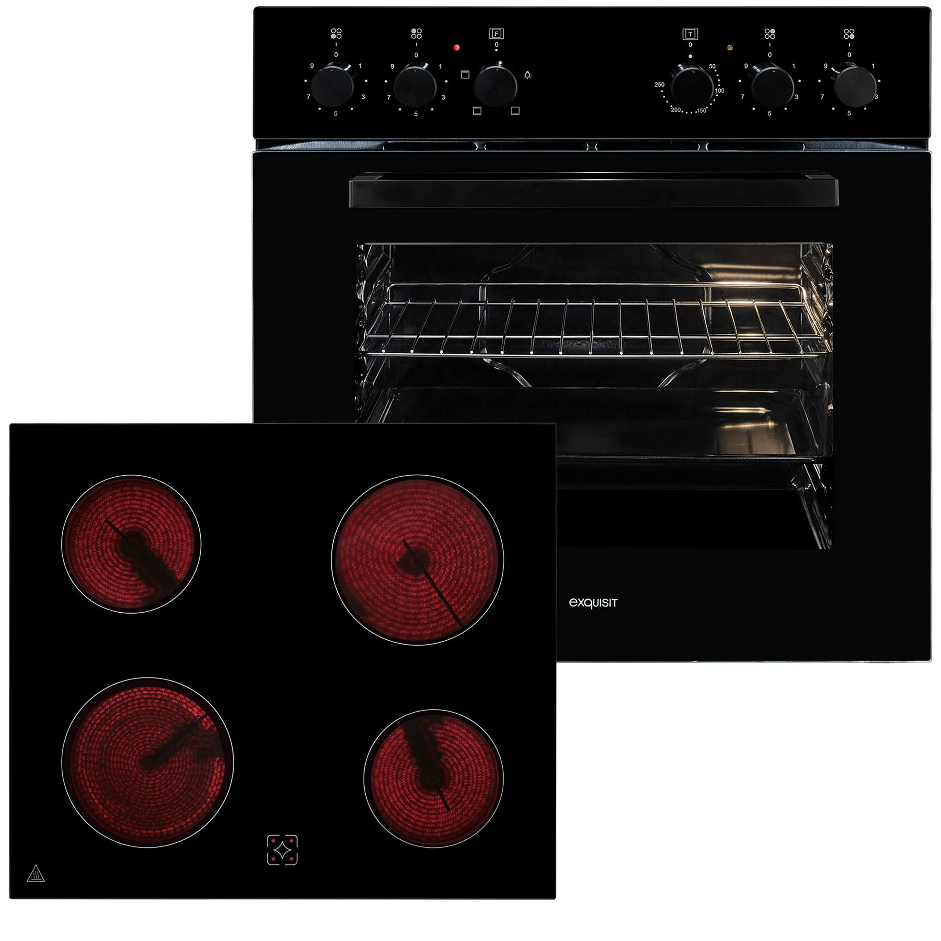 Exquisit EHE246-020-Set schwarz
