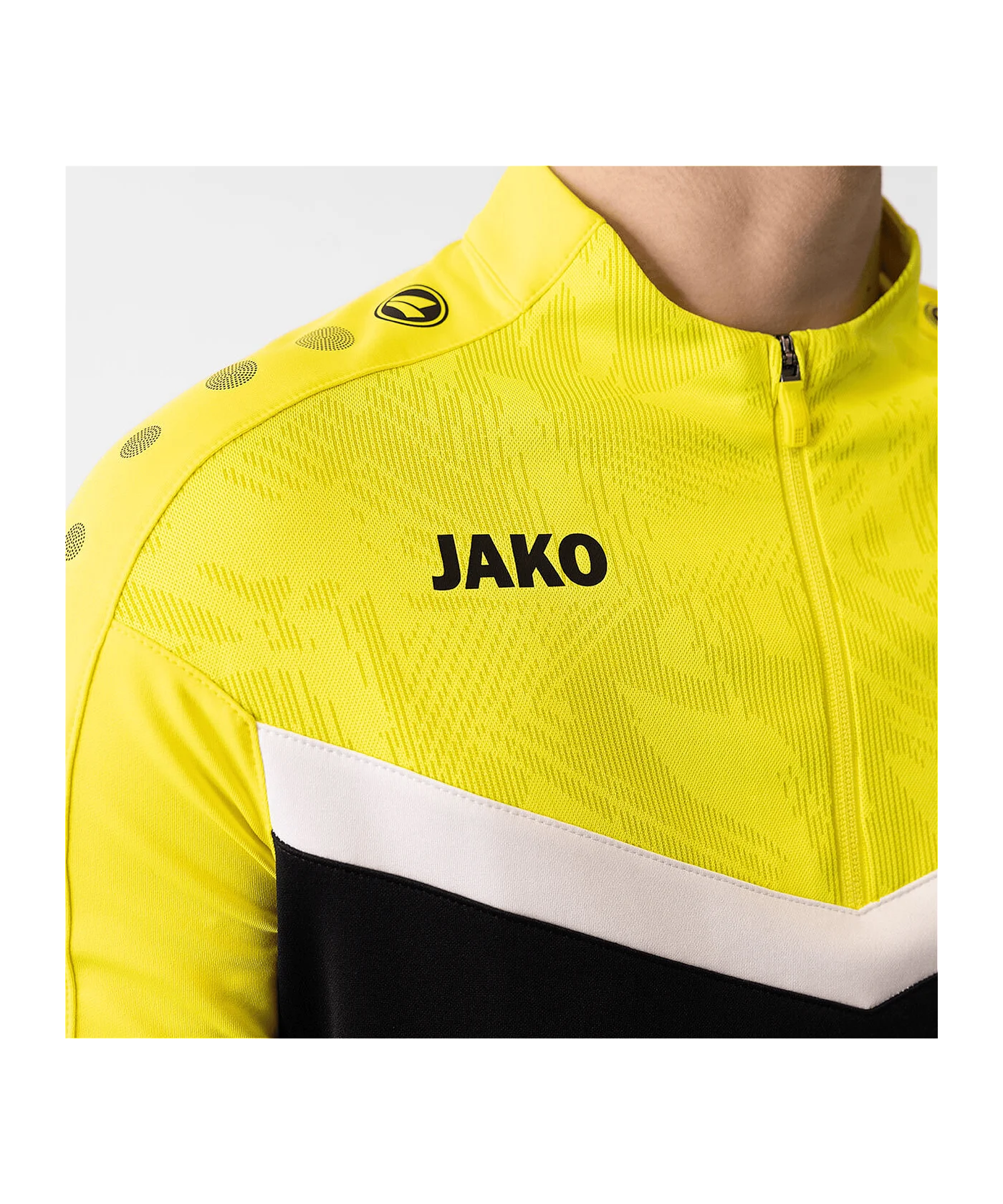 JAKO Iconic HalfZip Sweatshirt Schwarz F808