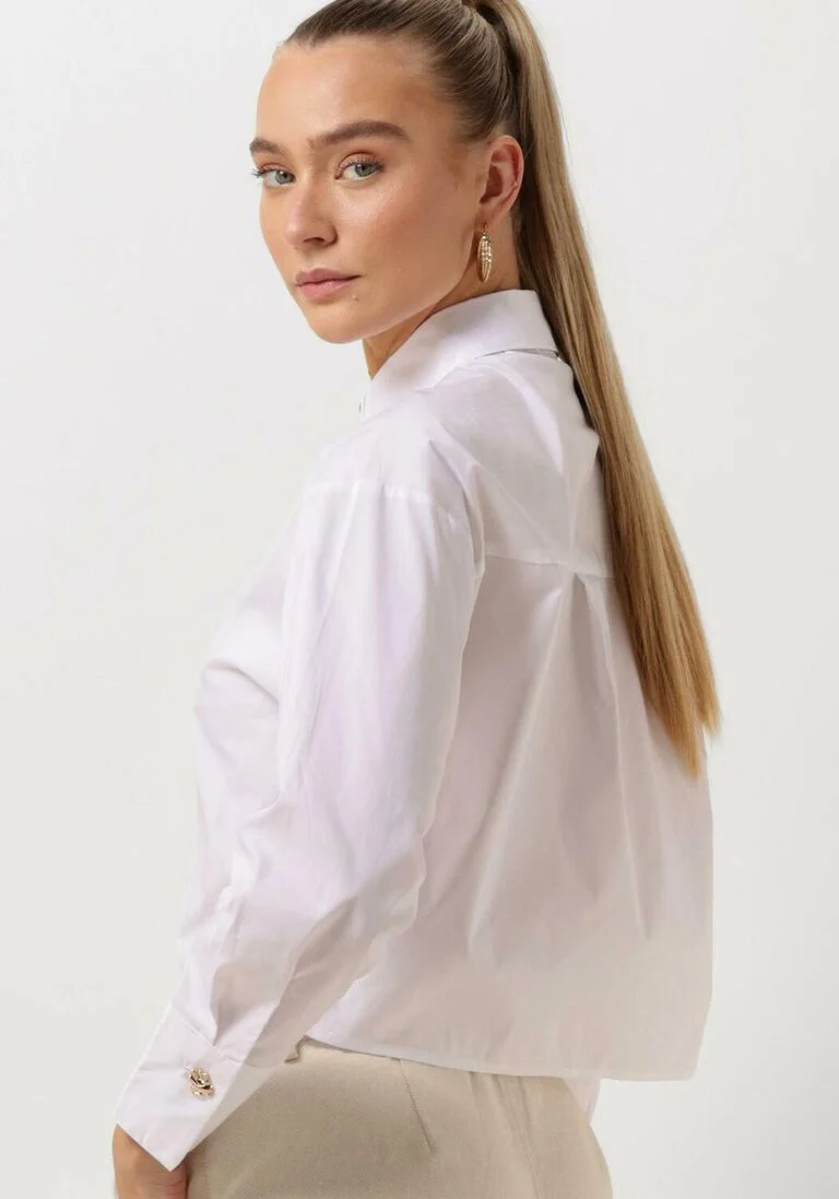 NEO NOIR witte neo noir blouse wisla poplin shirt