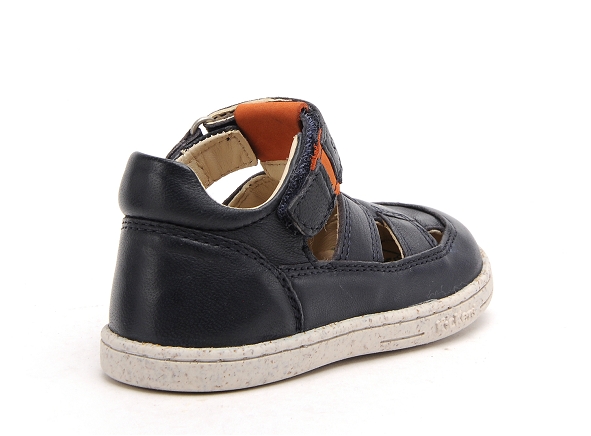 Kickers nu pieds bebe tractus bleu
