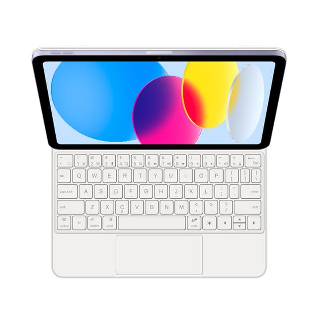 Beskyttende etui til iPad med Bluetooth-tastatur Hvid iPad 10 10.9